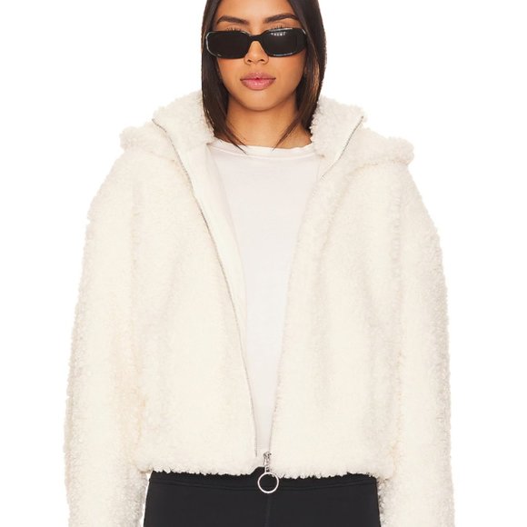 NWT WeWoreWhat Curly Sherpa Jacket - Picture 1 of 6